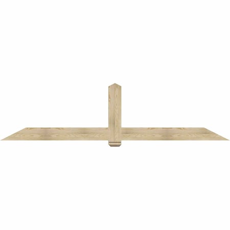Ekena Millwork Eugene Rough Sawn Timber Gable Bracket, Douglas Fir, 108"W x 27"H x 4"D x 6"F, 6/12 Pitch GBW108X27X0406EUG00RDF
